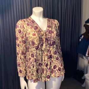 Torrid Floral Baby Doll with Embroidered Trim Size 2